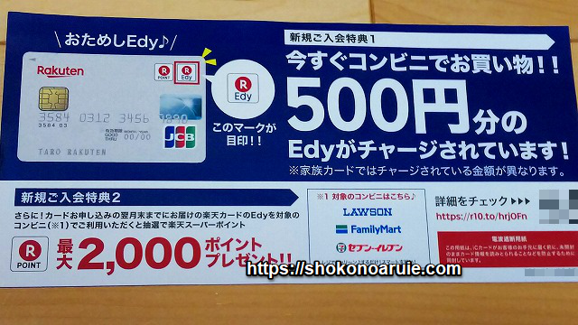 edy500円分