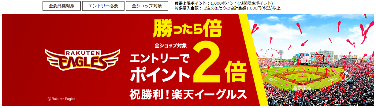 勝ったら倍キャンペーン